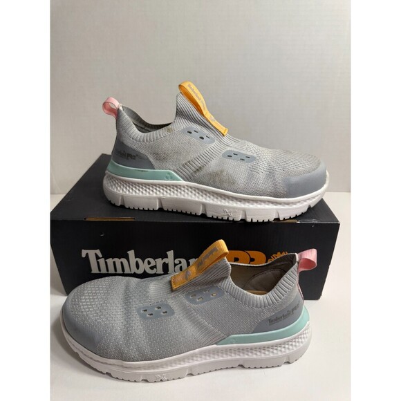.7024 Timberland Safetly Toe Pr, Grey-US 9 Womens Wide - Picture 1 of 5